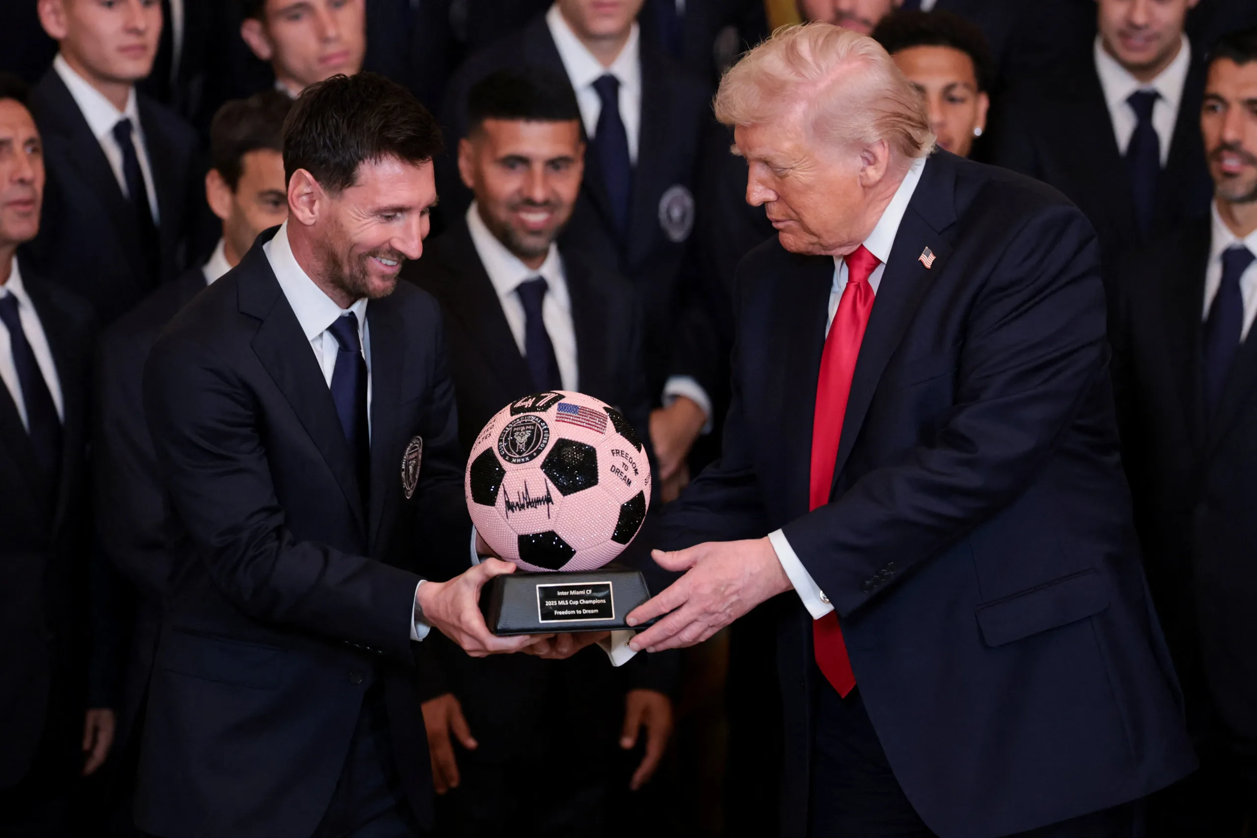 Messi e Inter Miami são recebidos por Donald Trump na Casa Branca