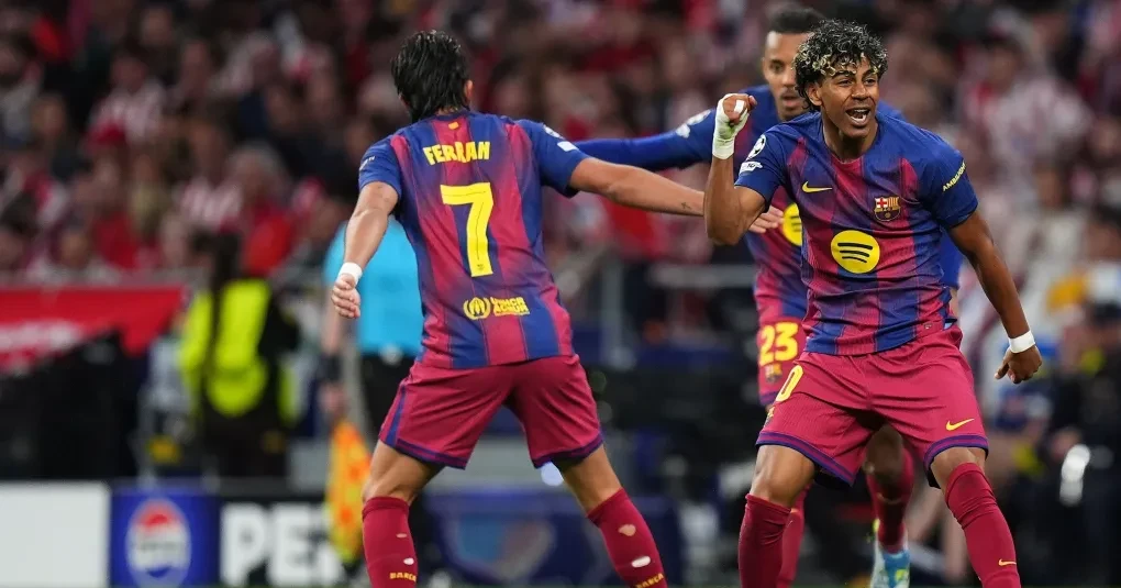 Veja gol de Yamal que abre o placar para o Barcelona contra o Atlético | CNN Brasil