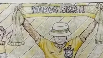 Arte de brasileiro de 12 anos vai estampar ônibus da Seleção na Copa | CNN Brasil