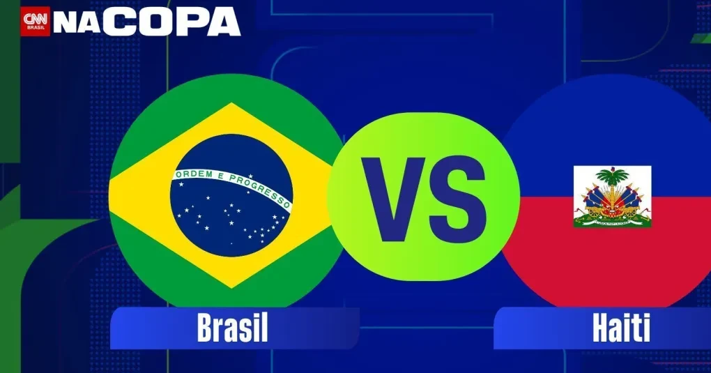 Torcida brasileira com bandeiras e camisas da seleção em estádio antes de partida