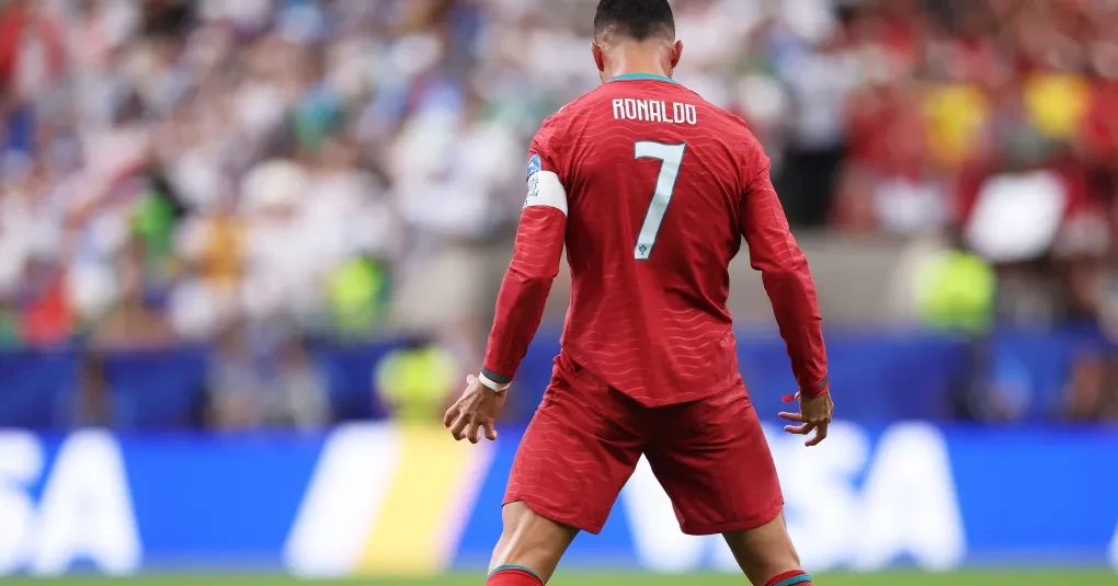 Cristiano Ronaldo comemorando gol pela seleção de Portugal na Copa do Mundo 2026
