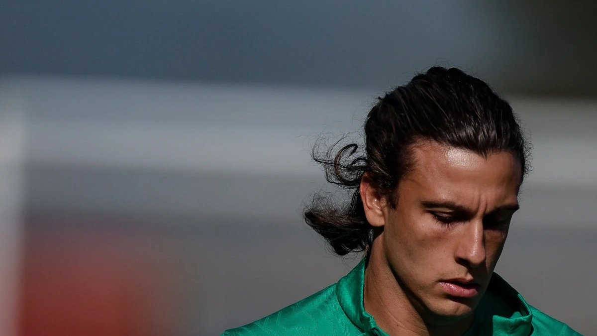 Matías Canobbio em treino pelo Fluminense no CT das Laranjeiras