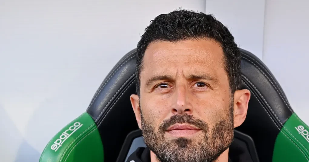 Fabio Grosso durante apresentação como novo técnico da Fiorentina