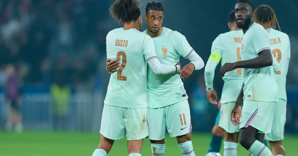 Seleção da França em treino antes da Copa do Mundo 2026