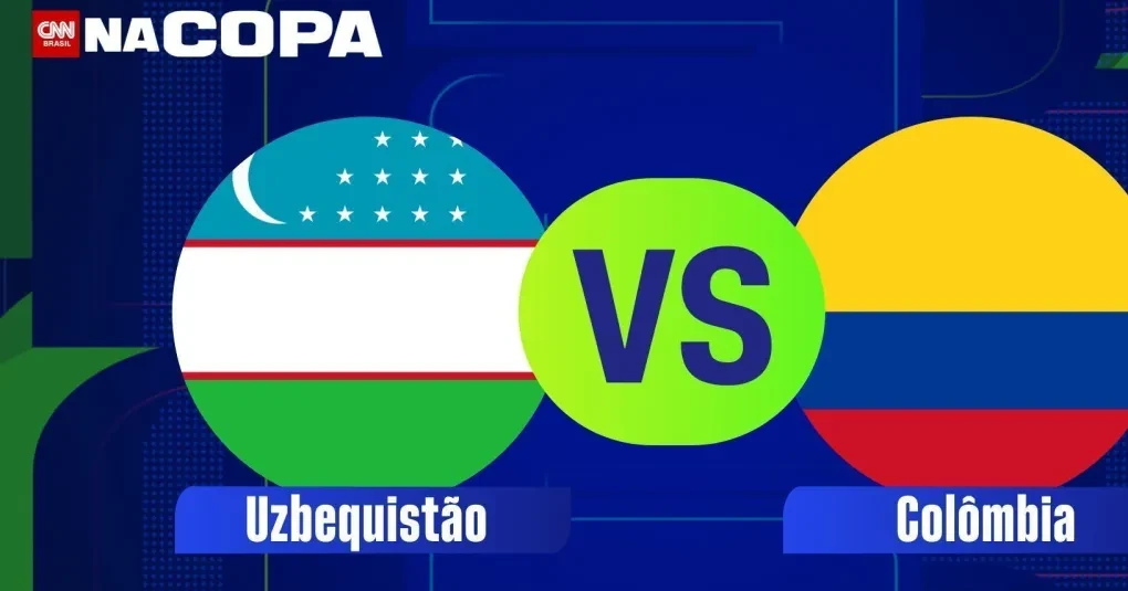 Uzbequistão x Colômbia: estreia do Grupo K na Copa do Mundo 2026 às 23h (Brasília)