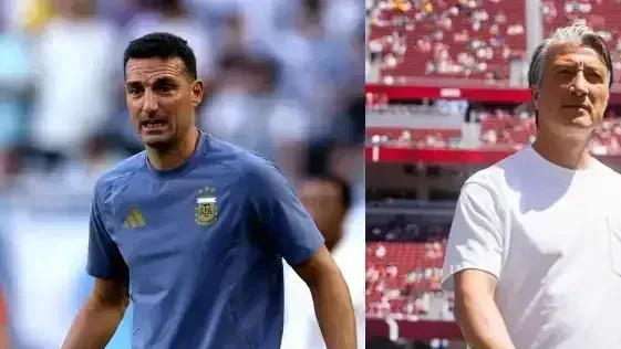Jogadores das seleções da Argentina e da Suíça no aquecimento antes da partida