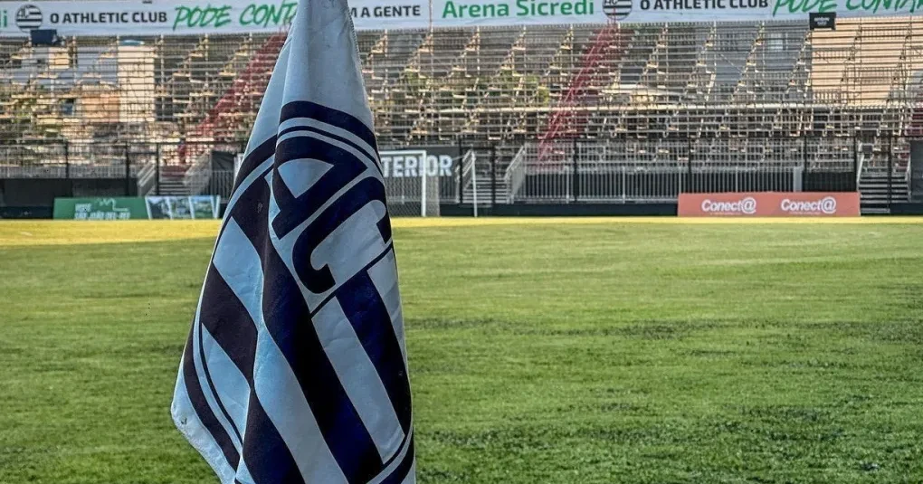Vista da Arena Sicredi em São João del Rei antes da partida
