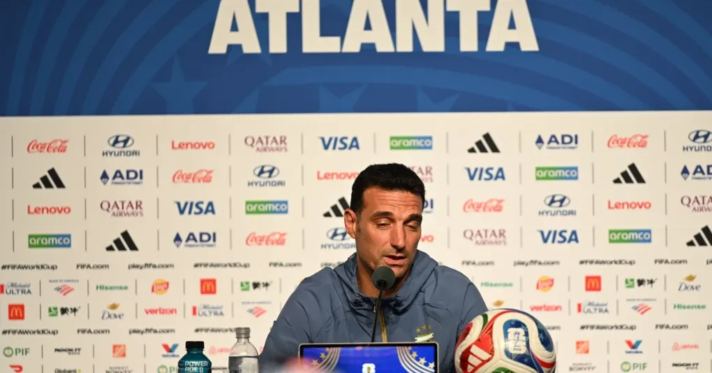 Lionel Scaloni durante coletiva antes das quartas de final da Copa do Mundo 2026