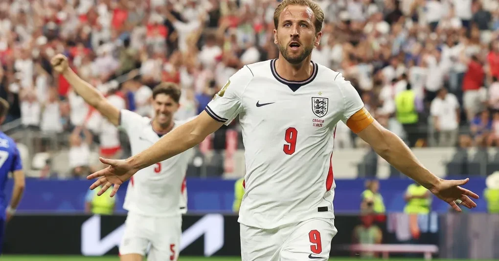 Harry Kane em entrevista à imprensa após partida