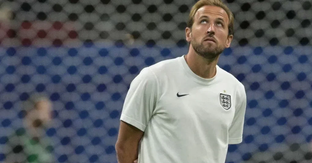 Harry Kane visivelmente emocionado após a eliminação da Inglaterra