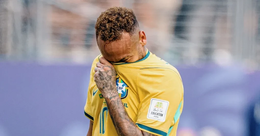 Seleção brasileira em campo durante partida da Copa do Mundo de 2026