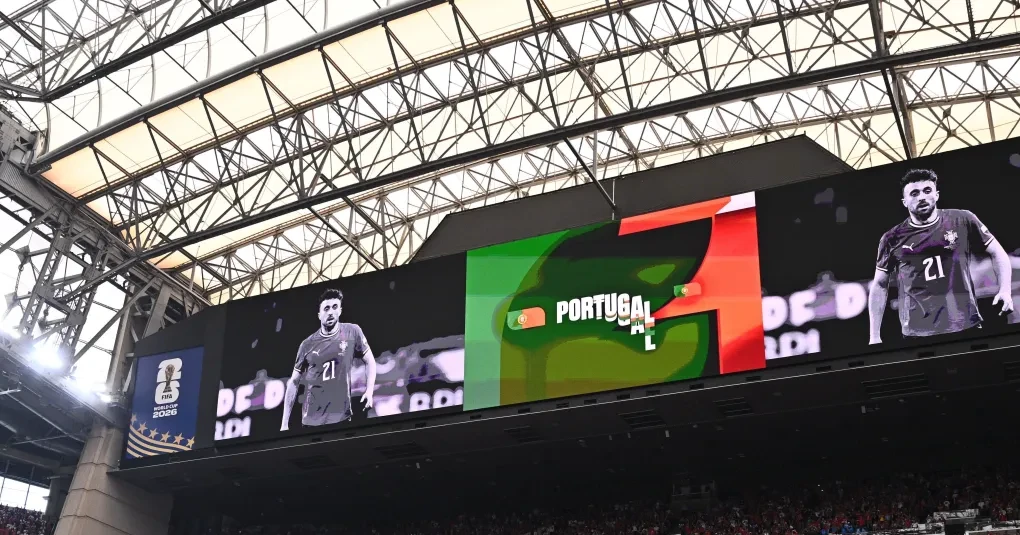 Seleção de Portugal reunida em homenagem antes da partida em Toronto