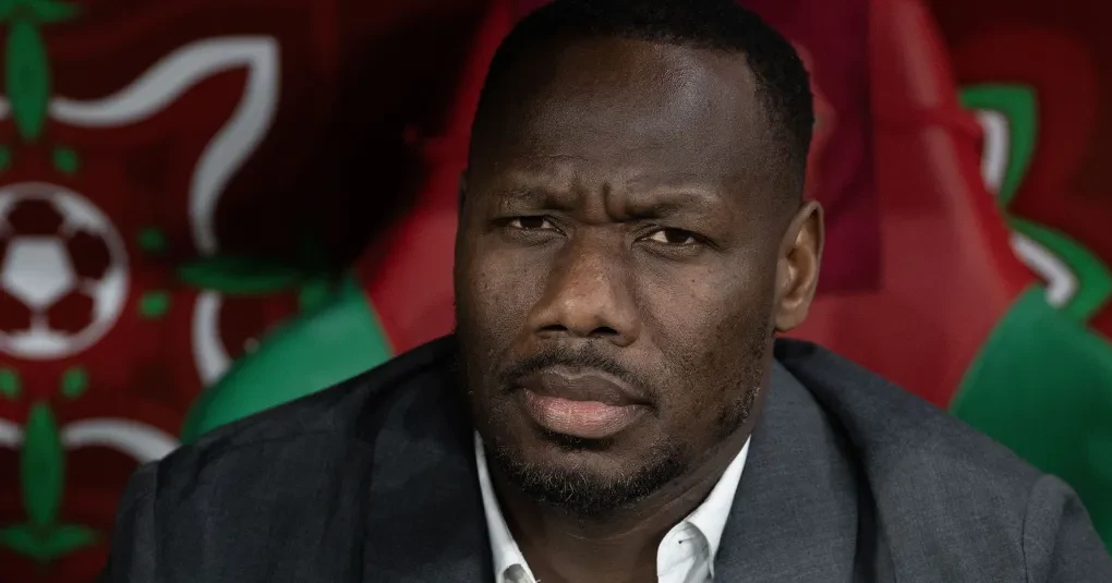 Pape Bouna Thiaw durante entrevista antes do jogo contra a Bélgica