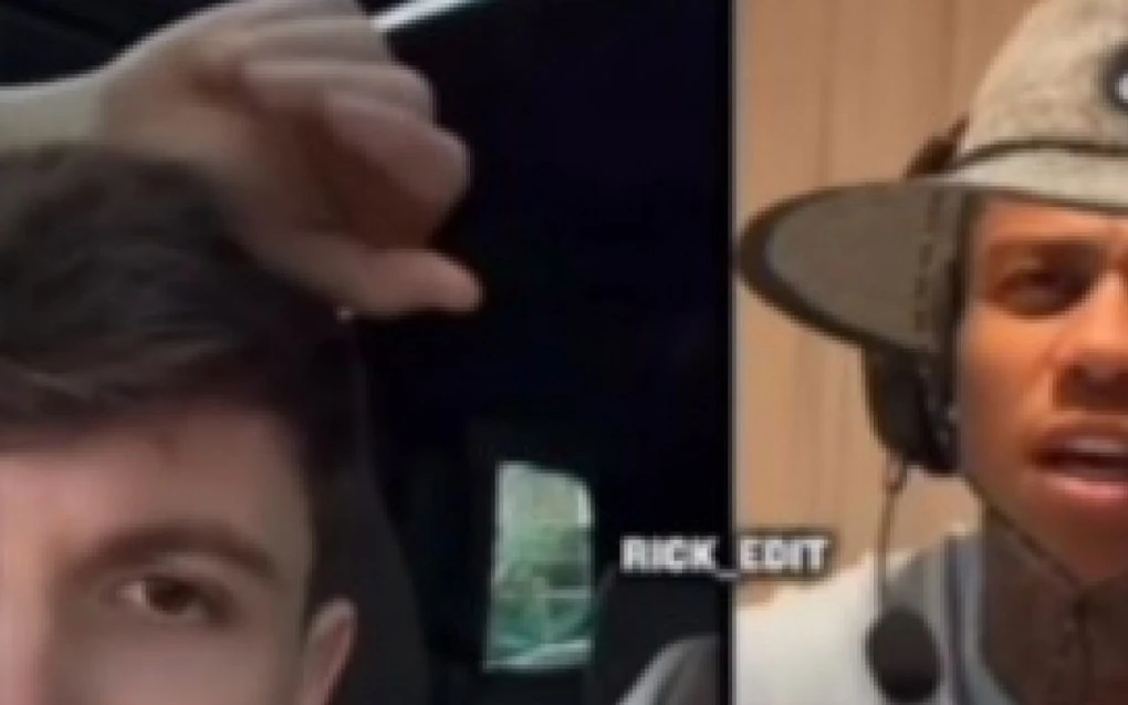 Wallace Yan, atacante do Flamengo, durante live com o influenciador Juninho Manella