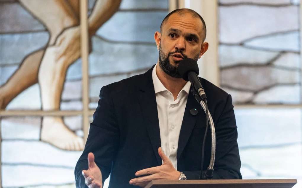 Mattheus Montenegro, presidente do Fluminense, em sessão do Conselho Deliberativo