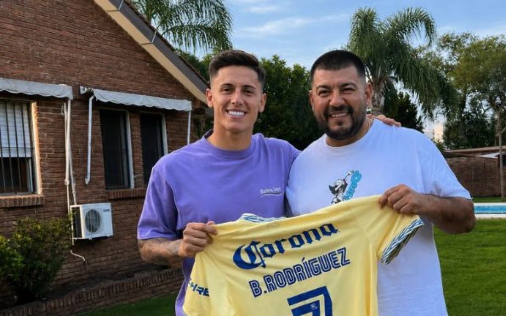 Edgardo Lasalvia e Brian Rodríguez lado a lado em foto recente