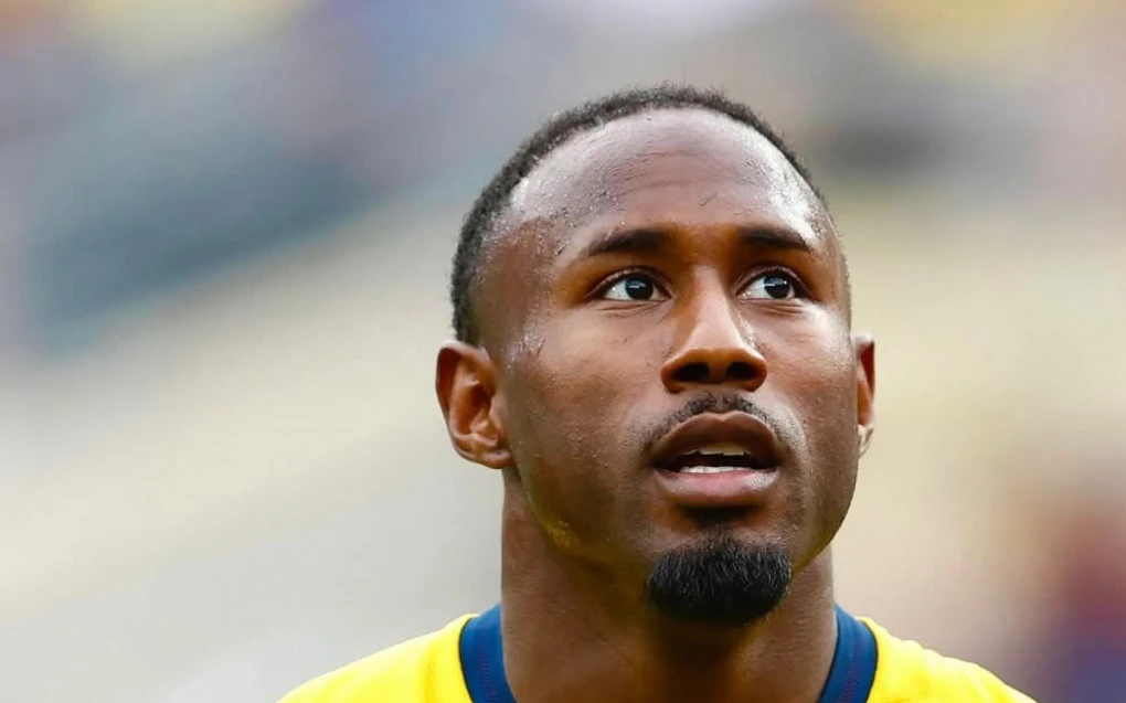 John Yeboah em ação pela seleção do Equador durante a Copa do Mundo