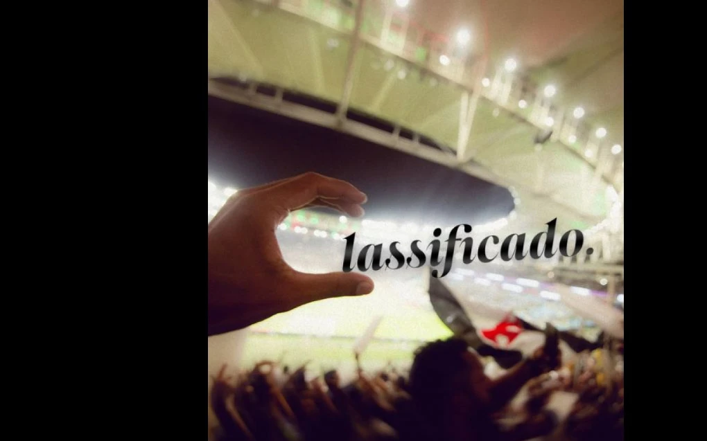 Post do Vasco provocando o Fluminense nas redes sociais